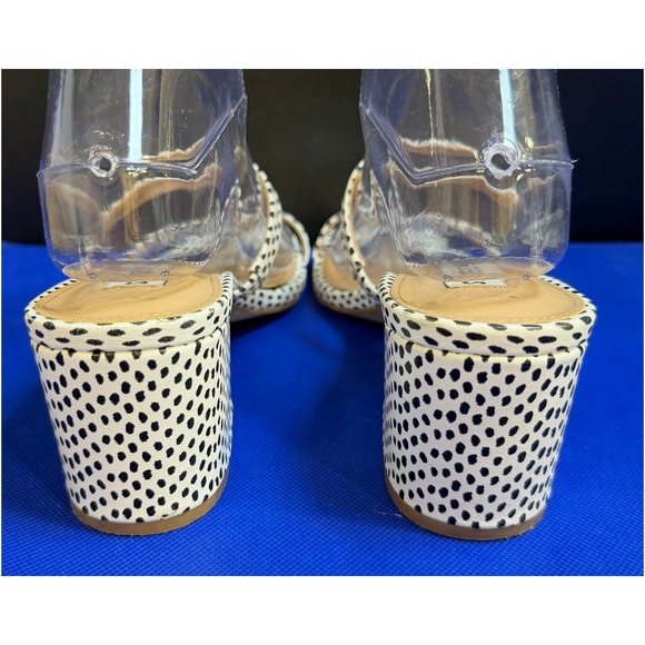 Steve Madden Issy Polka Dot Block Heel Sandals Womens 8M - Picture 5 of 8